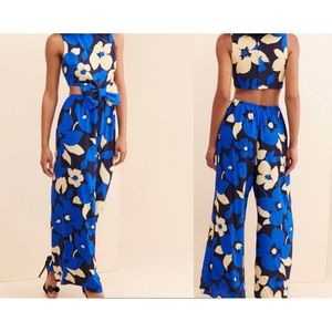 Anthropologie Corey Lynn Calter Floral Cut-Out Jumpsuit M